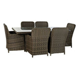 Table set with 6 chairs DKD Home Decor 94 cm 200 x 100 x 75 cm (7 pcs)-1