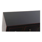 TV furniture DKD Home Decor Black Multicolour Wood Fir MDF Wood 130 x 24 x 51 cm-5