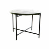 Side table DKD Home Decor Crystal Black Metal Modern (50 x 50 x 42 cm)-0