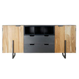 Sideboard DKD Home Decor Metal Acacia (195 x 40 x 90 cm)-5