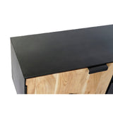 TV furniture DKD Home Decor Black Metal Acacia (165 x 40 x 50 cm)-6