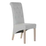 Chair DKD Home Decor Linen Rubber wood (44 x 58 x 107 cm)-0