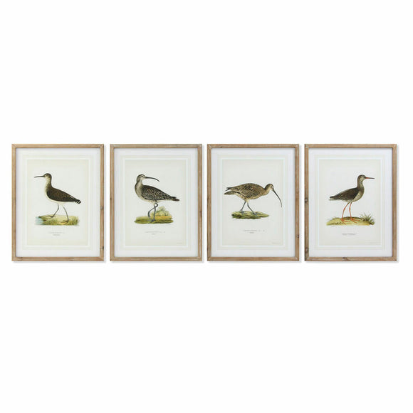 Painting DKD Home Decor S3017831 Birds (55 x 2,5 x 70 cm) (4 Units)-0