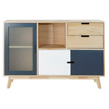 Sideboard DKD Home Decor Crystal Paolownia wood MDF Wood (120 x 35 x 80 cm)-2