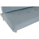 Sofabett DKD Home Decor Polyester Gummiholz ​​(172 x 80 x 76 cm) (172 x 102 x 38 cm)