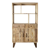 Shelves DKD Home Decor Metal Mango wood (95 x 40 x 170 cm)-2