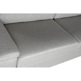 Диван DKD Home Decor Polyester Linen Loft Dark Grey (210 x 84 x 84 см)