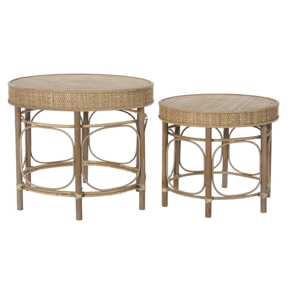 Side table DKD Home Decor 61 x 61 x 52 cm Natural Wood-0