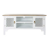 TV furniture DKD Home Decor 8424001812066 White Multicolour Light brown Fir 120 x 45 x 58 cm-1