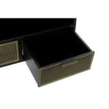 TV furniture DKD Home Decor Black Metal Golden (125 x 41 x 62 cm)-4