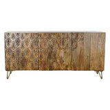 Sideboard DKD Home Decor Metall Mangoholz (160 x 45 x 75 cm)