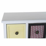 Sideboard DKD Home Decor 103 x 36 x 83 cm Crystal Black Wood White Yellow Sky blue-4