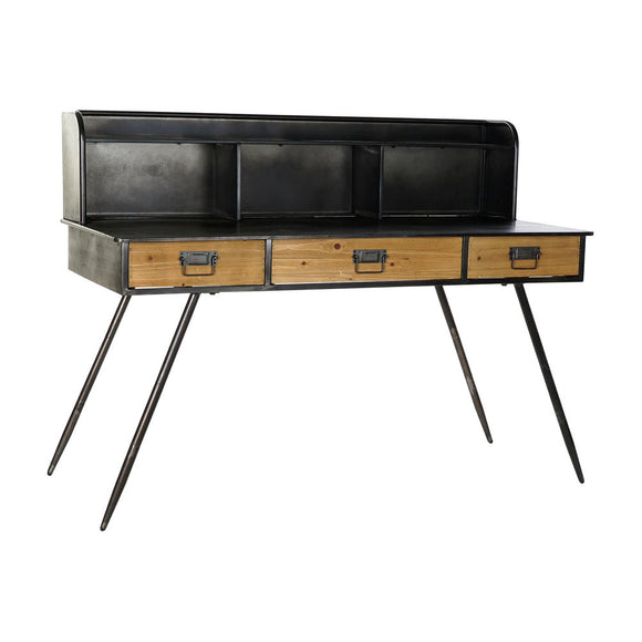 Письмовий стіл DKD Home Decor S3023220 Чорний метал МДФ Дерево (135 x 60 x 102 см)