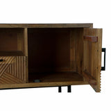TV furniture DKD Home Decor 125 x 40 x 54,5 cm Natural Metal Light brown Mango wood-4