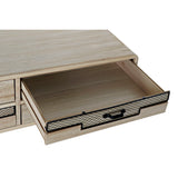 TV furniture DKD Home Decor Metal Paolownia wood (115 x 61 x 43 cm)-3