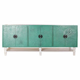 Sideboard DKD Home Decor Turquoise Wood Metal 200 x 55 x 85 cm-3