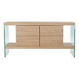 Sideboard DKD Home Decor Crystal MDF Wood (160 x 45 x 80 cm)-2