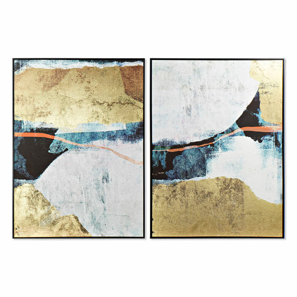 Painting DKD Home Decor 103,5 x 4,5 x 143 cm Abstract (2 Units)-0