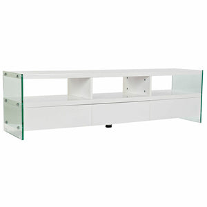 TV furniture DKD Home Decor White Crystal MDF (160 x 45 x 40 cm)-0