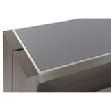Sideboard DKD Home Decor Crystal Grey Aluminium Oak Tempered Glass (165 x 39 x 76 cm)-6