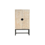 Cupboard DKD Home Decor Black Golden White Iron Mango wood (107 x 42 x 189 cm)-2