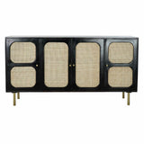 Sideboard DKD Home Decor Black Natural Rattan Mango wood (150 x 40 x 78 cm)-2