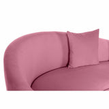 Sofa DKD Home Decor Pink Golden Metal Polyester (210 x 120 x 84 cm)-1