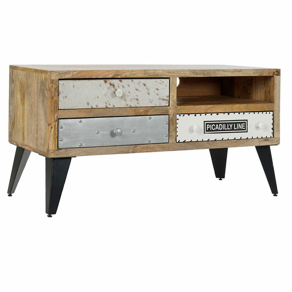 TV furniture DKD Home Decor Metal Mango wood (100 x 40 x 50 cm)-0
