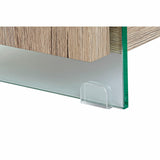 TV furniture DKD Home Decor Natural Tempered Glass MDF Wood 140 x 40 x 47 cm-3