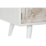 TV furniture DKD Home Decor 136 x 40,5 x 52 cm Fir Beige White MDF Wood-2
