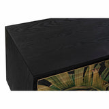 Sideboard DKD Home Decor Black Fir Metal MDF Green-1
