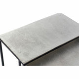 Set of 3 small tables DKD Home Decor Silver Black Metal Aluminium Modern (50,5 x 28,5 x 59 cm) (1) (3 pcs) (3 Units)-3