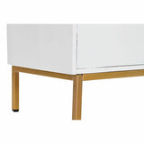 Sideboard DKD Home Decor   White Wood Metal Mango wood Golden 80 x 37,5 x 80 cm-1