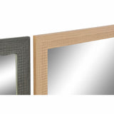Wall mirror DKD Home Decor Crystal Natural Brown Dark grey Ivory PS 4 Units (70 x 2 x 97 cm)-0