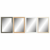 Wall mirror DKD Home Decor Crystal Natural Brown Dark grey Ivory PS 4 Units (70 x 2 x 97 cm)-1