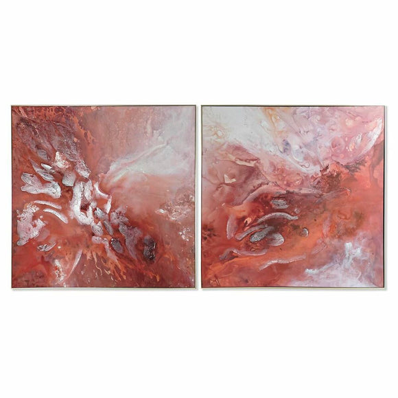 Painting DKD Home Decor Abstract 121,5 x 5 x 121,5 cm (2 Units)-0