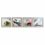 Painting DKD Home Decor Bird Oriental (60 x 2,5 x 60 cm) (4 Units)-0