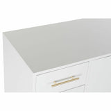 Sideboard DKD Home Decor   White Cream Natural Metal Paolownia wood 120 x 40 x 78,5 cm-1