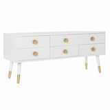 TV furniture DKD Home Decor White Golden Fir MDF Wood 120 x 42 x 54 cm-0