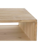 Table DKD Home Decor 99 x 59 x 38 cm Fir Natural Aluminium-2