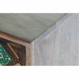 Sideboard DKD Home Decor Dark brown Multicolour Mango wood-3