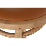 Stool DKD Home Decor Multicolour Natural Light brown 43 x 43 x 108 cm-4