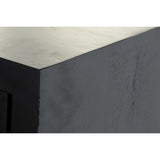 Sideboard DKD Home Decor Black Rattan Mango wood (160 x 40 x 90 cm)-1