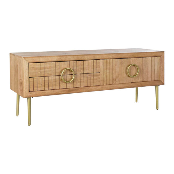 TV furniture DKD Home Decor Golden Brown Mango wood (147 x 40 x 60 cm)-0