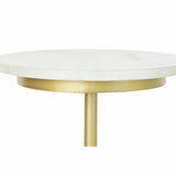 Side table DKD Home Decor Golden Metal Marble 45 x 27 x 63 cm-1