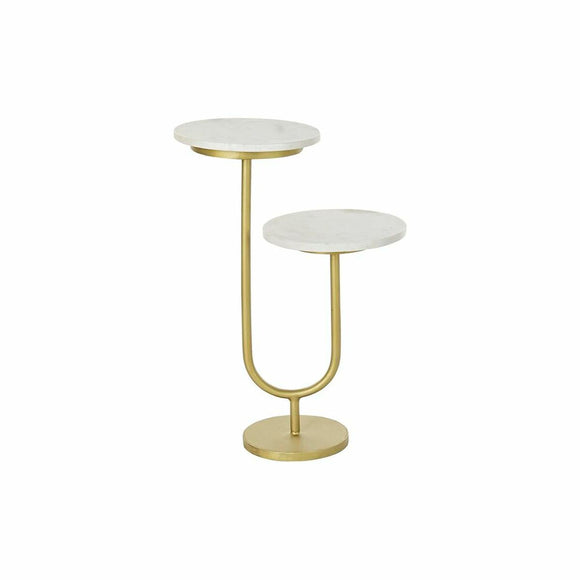 Side table DKD Home Decor Golden Metal Marble 45 x 27 x 63 cm-0