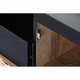 TV furniture DKD Home Decor Black 145 x 45 x 50 cm Brown Mango wood-3