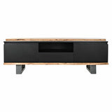 TV furniture DKD Home Decor Black 145 x 45 x 50 cm Brown Mango wood-2