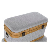 Set of Chests DKD Home Decor 60 x 36 x 34 cm Natural Grey Wood-3