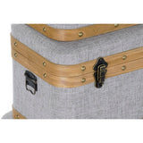 Set of Chests DKD Home Decor 60 x 36 x 34 cm Natural Grey Wood-2